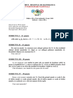 SUBIECTE Clasa A III A Nationala 2018