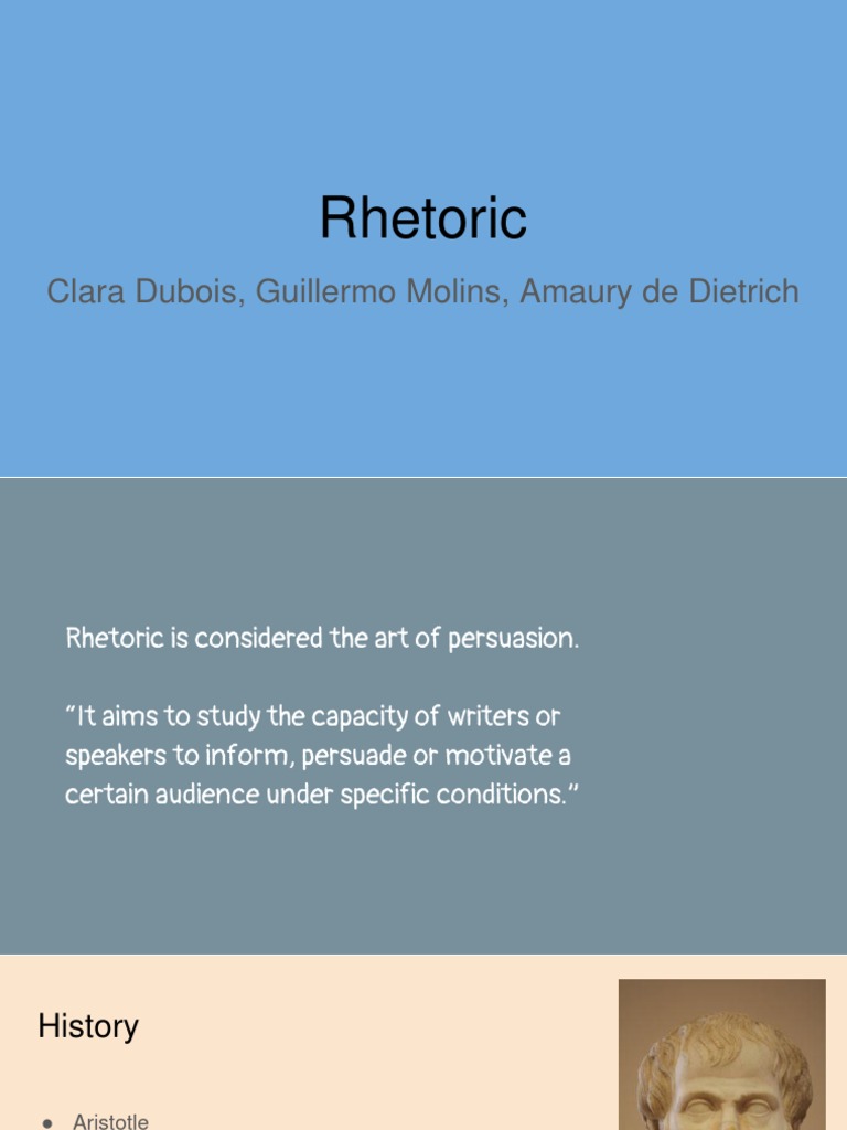 Understanding Rhetoric and Its Applications | PDF | Social Science ...