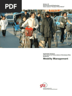 Mobility Management: Division 44 Environment and Infrastructure Sector Project: "Transport Policy Advice"