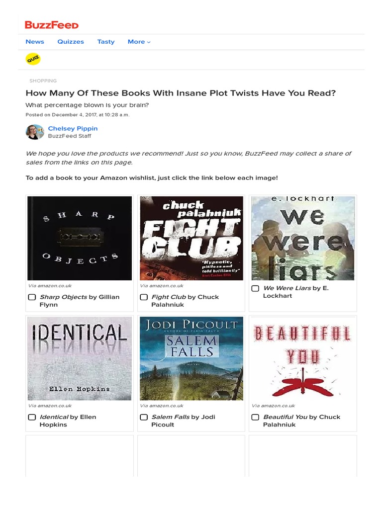 Books with Mind-Blowing Plot Twists | PDF