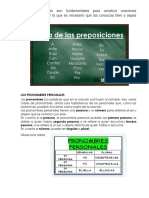 Las Preposiciones Son Fundamentales para Construir Oraciones Correctamente, Por Lo Que Es Necesario Que Las Conozcas Bien y Sepas Manejarlas