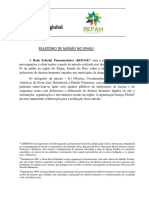Relatório de Missão No Xingu Repam