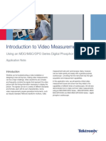 Introduction To Video Measurements: Using An MDO/MSO/DPO Series Digital Phosphor Oscilloscope