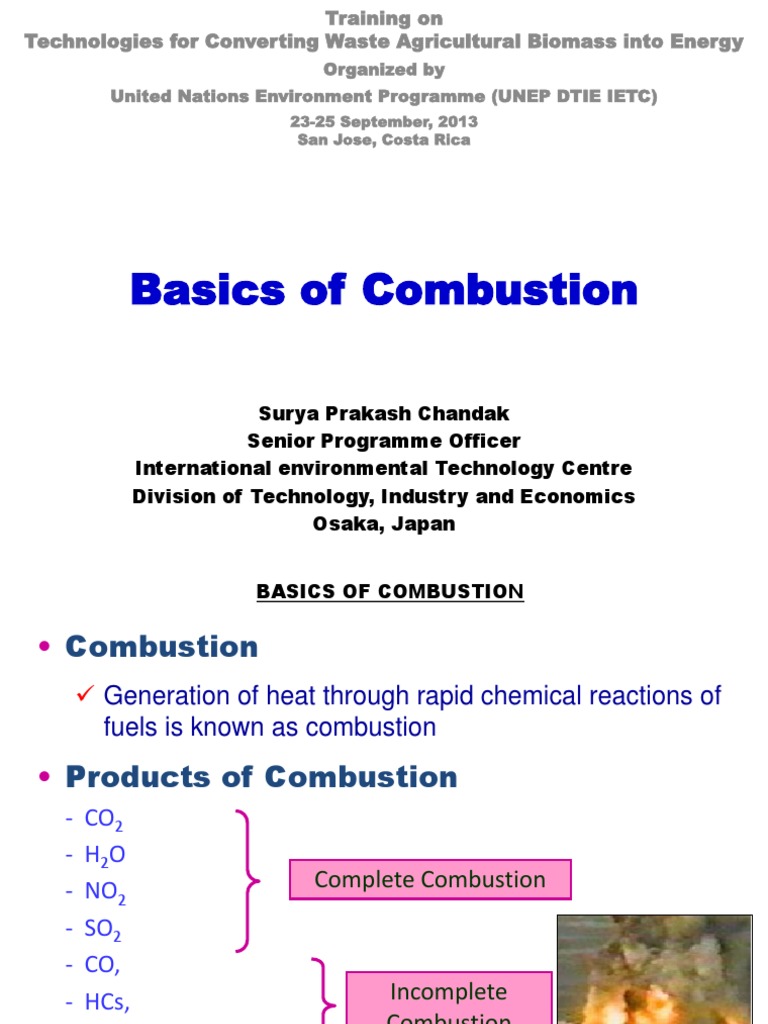 UNEP Basics of Combustion | PDF | Combustion | Stoichiometry