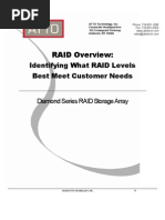 RAID Overview:: Identifying What RAID Levels Best Meet Customer Needs