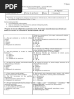 Evaluación Historia Grecia y Roma.