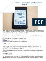 Review Kindle Paperwhite - Un Excelent Ebook Reader Cu Lumină Proprie