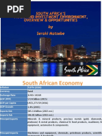 South Africa'S Trade and Investment Environment, Overview & Opportunities by Seraki Matsebe