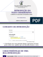 (Slides) A Introdução Do Texto Dissertativo A Partir Do Esquema Da Palavra-Chave