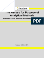 The Fitness For Purpose of AM EURACHEM PDF