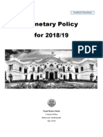Nepal Rastra Bank's Monetary Policy for 2018/19