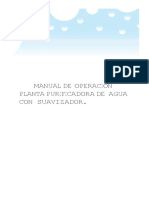 Manual de Operacion Planta Con Suavizador