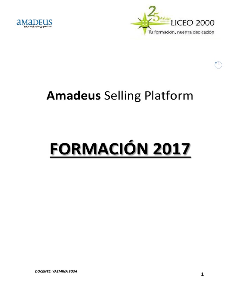 Manual de Amadeus: Guía de Usuario | PDF | Agencia de viajes | Aeropuerto