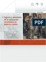 Ingreso y abandono de la educación secundaria en América Latina