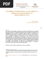 Jornalismo Interpretativo na Era Digital