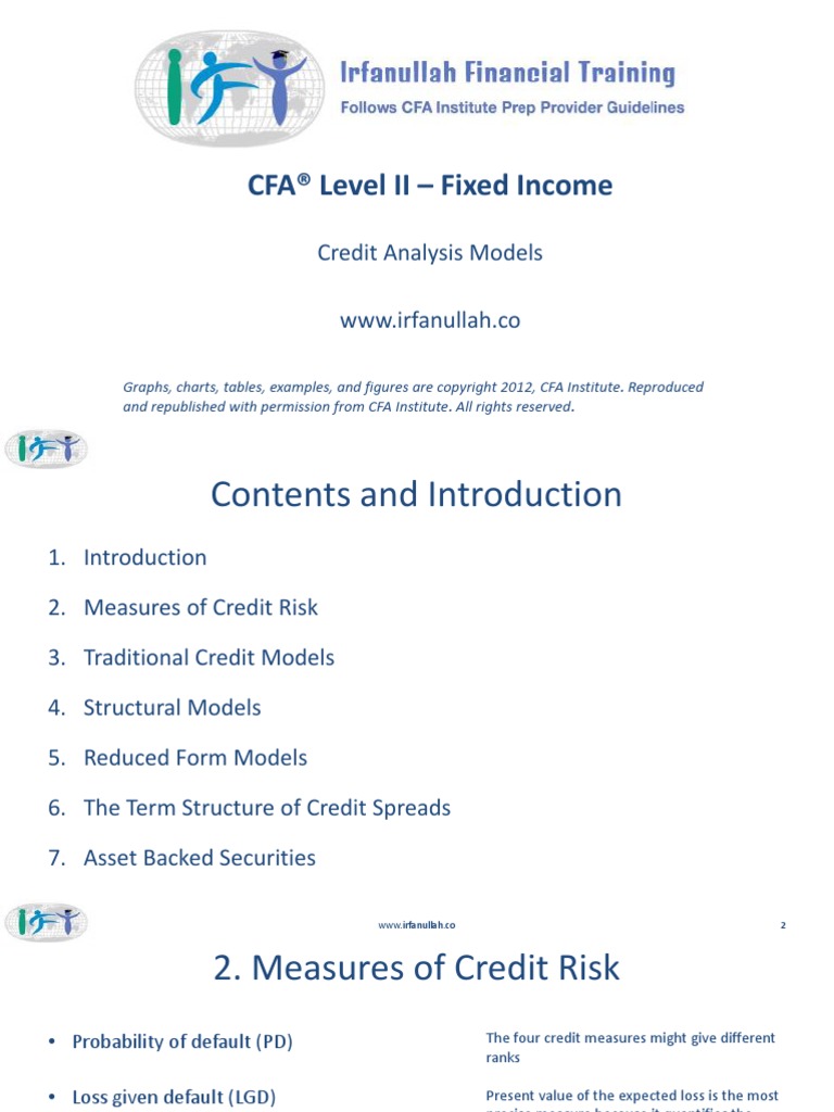 2014-01-25T14-27-52-R45-Credit Analysis Models | PDF | Asset Backed ...