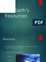 Our Earth's Resources