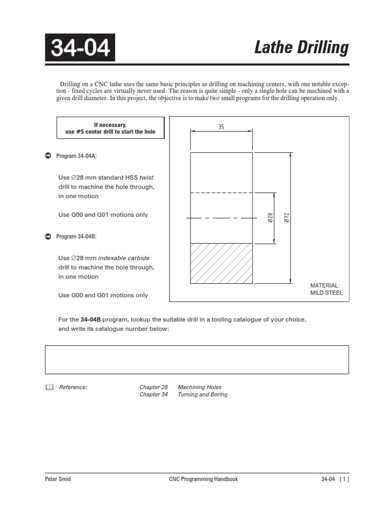Lathe Drilling Techniques for Holes | PDF