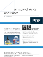  Chemistry of Acids and Bases