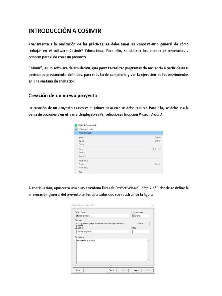 Manual de Cosimir | PDF | Ventana (informtica) | Robot