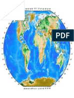 Mapa Do Mundo Colorido Com As Coordenadas Geográficas