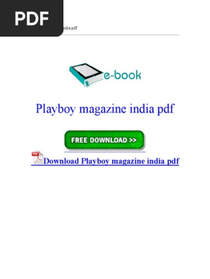 Playboy Magazine India PDF | Ios | Adobe Flash