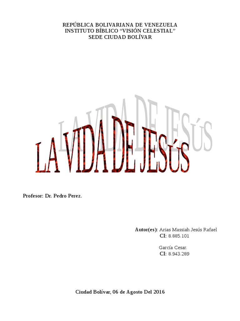 La Vida De Jesus Pdf María Madre De Jesús Evangelios