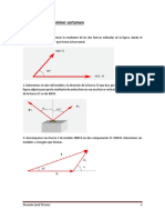 Ejercicios resueltos de resultantes y descomposición de fuerzas