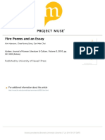 Kim Hyesoon - Five Poems and An Essay PDF