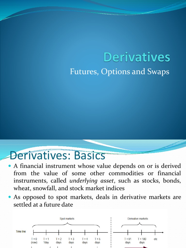 Understanding Derivatives: Futures, Options, Swaps | PDF | Option ...