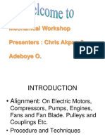 Mechanical Workshop Presenters: Chris Akpan & Adeboye O