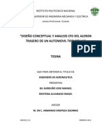 AERODINAMICA Diseño Conceptual Alerón en Un Vehículo PDF