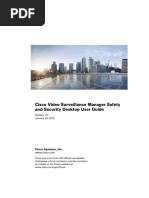 Cisco Video Surveillance Manager Safety and Security Desktop User Guide