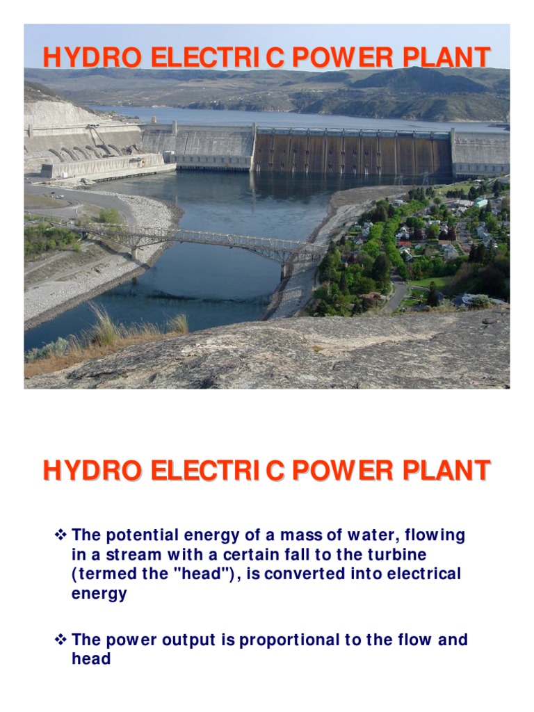 Hydroelectric Power Plant Overview | PDF | Hydroelectricity | Turbine