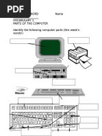 Vocab 1 Worksheet Parts