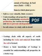 Fundamentals of Geology & Soil Science (Safo - 1102)