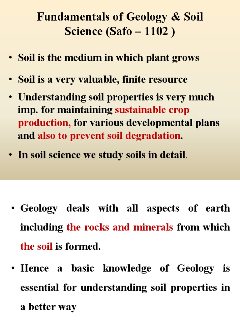 Geology and Soil Science Fundamentals | PDF | Plate Tectonics ...