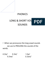 Long and Short Vowel Sounds