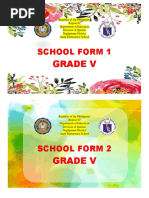 Grade V: School Form 1