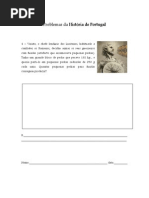 Problemas de a Sobre Historia de Portugal