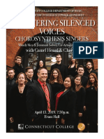 Empowering Silenced Voices Concert Program 2019