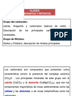 Carbonatos y nitratos: descripción de minerales