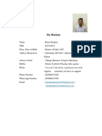 My Biodata: Bayupradana@student - Uns.ac - Id