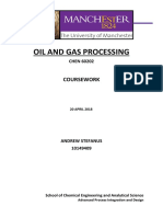 Oil and Gas Processing: Coursework