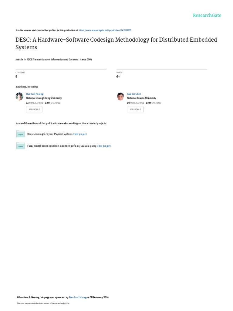 DESC Methodology for Embedded Systems | PDF | Formal Verification ...