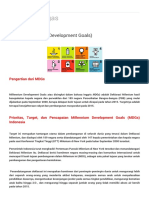 MDGs (Millenium Development Goals)