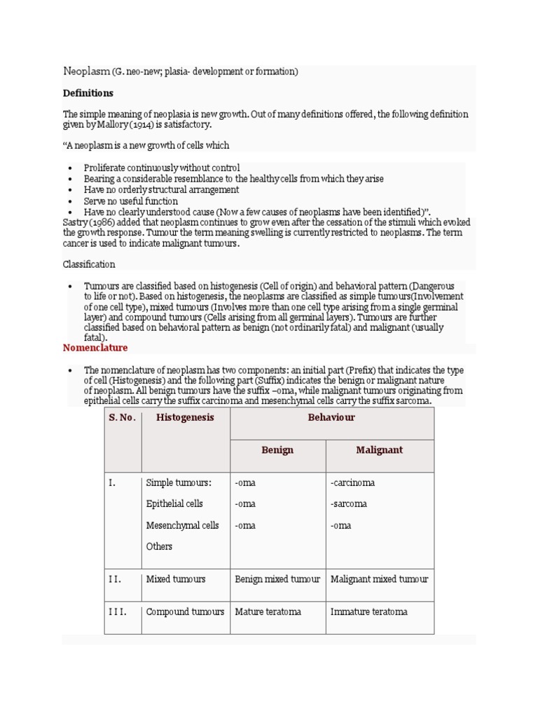 Oncology Pathology Tanuvas Notes | PDF | Metastasis | Neoplasms