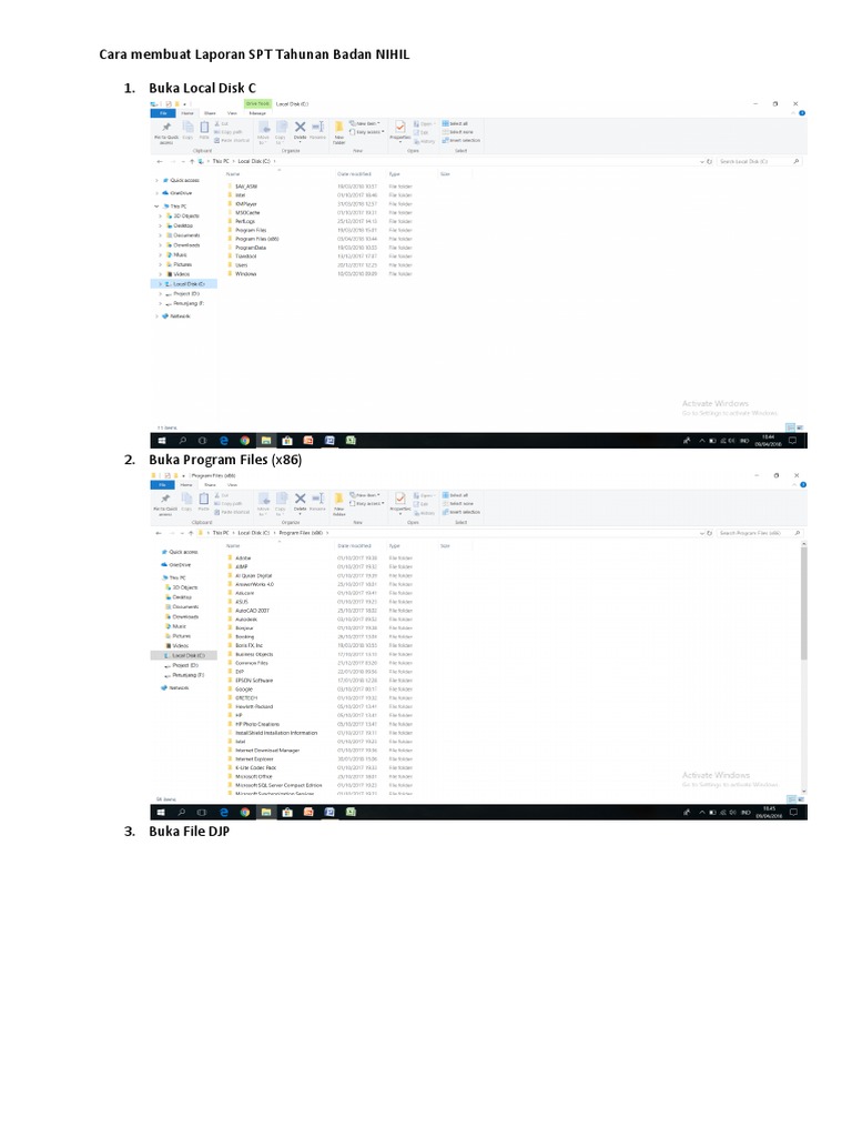 Contoh Laporan Spt Tahunan Badan Nihil Kumpulan Contoh