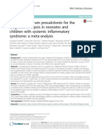 Accuracy of Serum Procalcitonin For The Diagnosis of Sepsis in Neonates and Children With Systemic Inflammatory Syndrome A Metaanalysis.