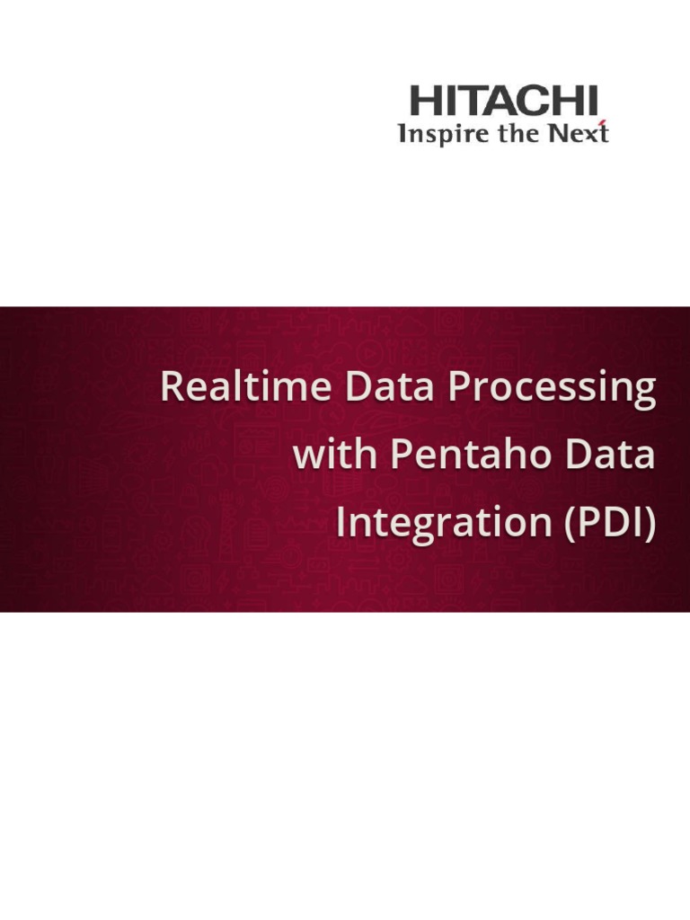 Real Time Data Processing With PDI | PDF | Real Time Computing ...